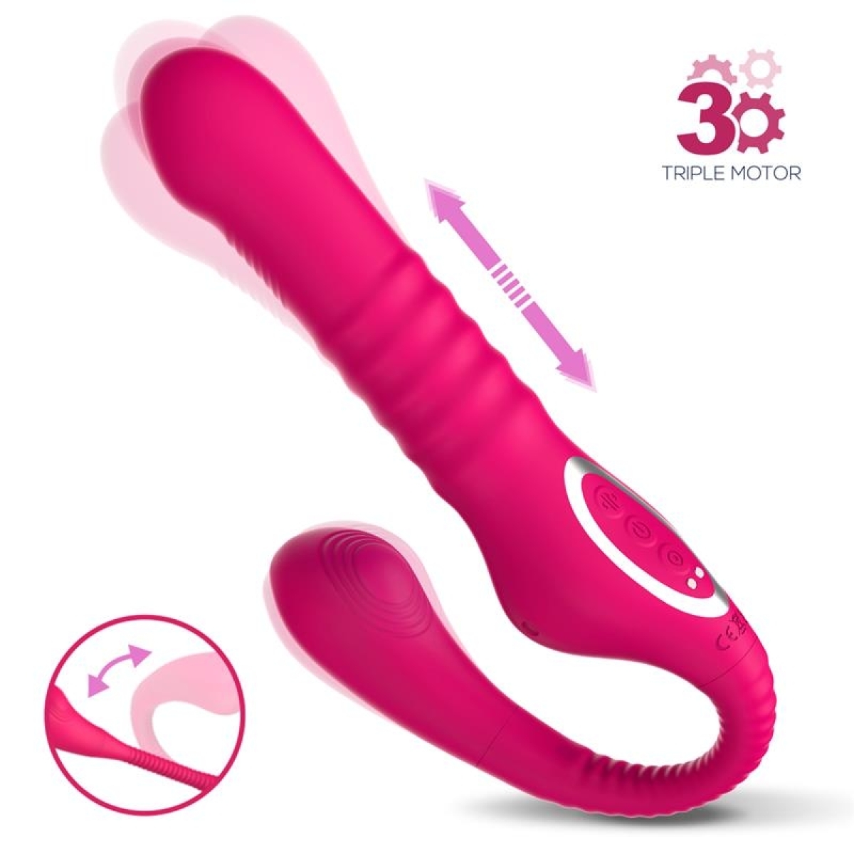 no twentythree double vibe pulsation and thrusting flexible 180