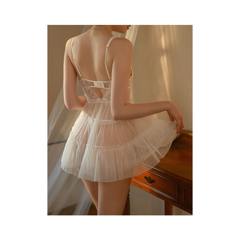 nuisette en dentelle fancybeauty blanche 3