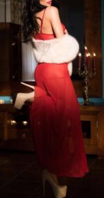 nuisette longue erica rouge 1