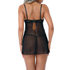 nuisette string underwire sheer noir 1
