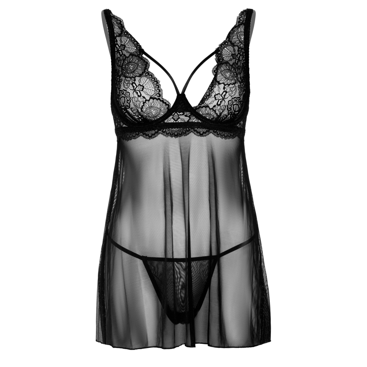nuisette string underwire sheer noir 7 scaled