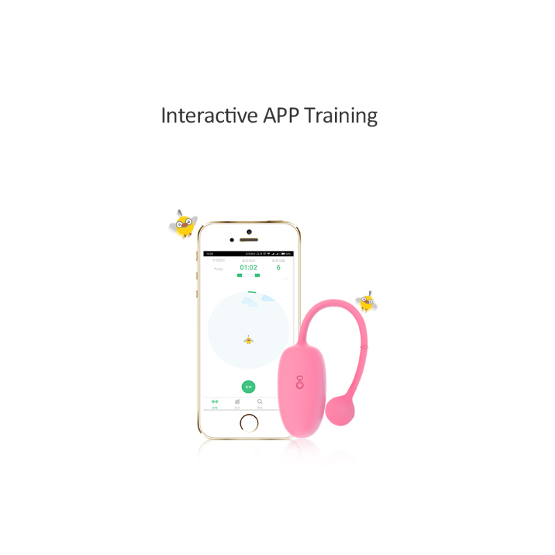 oeuf vaginal connecte kegel coach 6 x 3cm 12