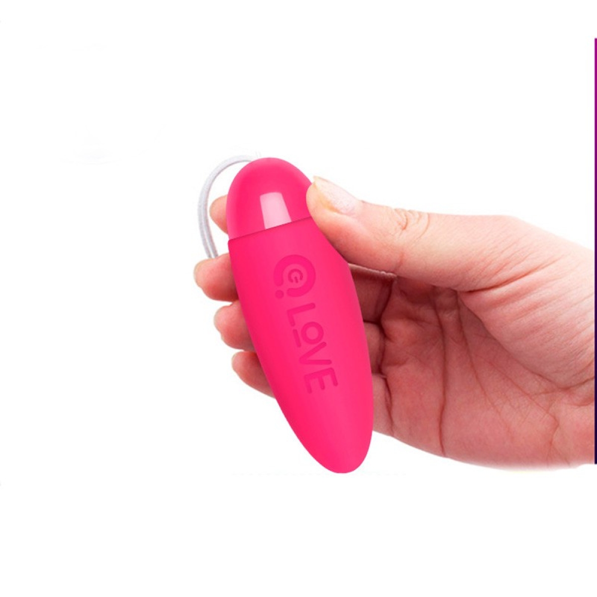oeuf vibrant alice sans fil 8 x 28 cm rose 2