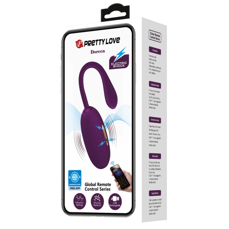 oeuf vibrant connecte electro doreen 7 x 34 cm prune 1