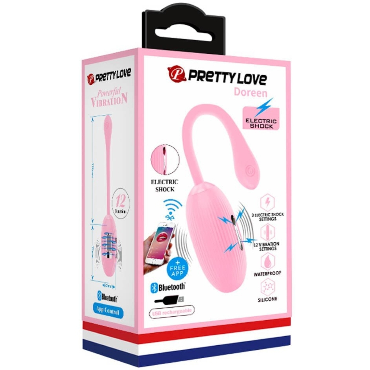 oeuf vibrant connecte electro doreen pretty love 7 x 34cm rose clair 2