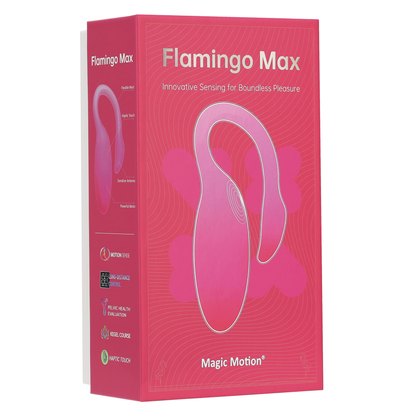 oeuf vibrant connecte flamingo max 75 x 32cm rose 1