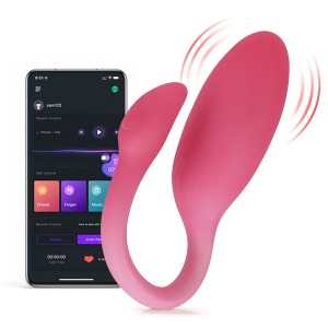 oeuf vibrant connecte flamingo max 75 x 32cm rose