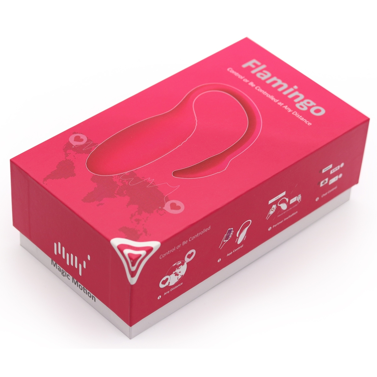 oeuf vibrant flamingo avec controle a distance 72 x 3 cm 1