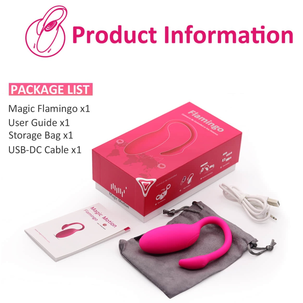 oeuf vibrant flamingo avec controle a distance 72 x 3 cm 10