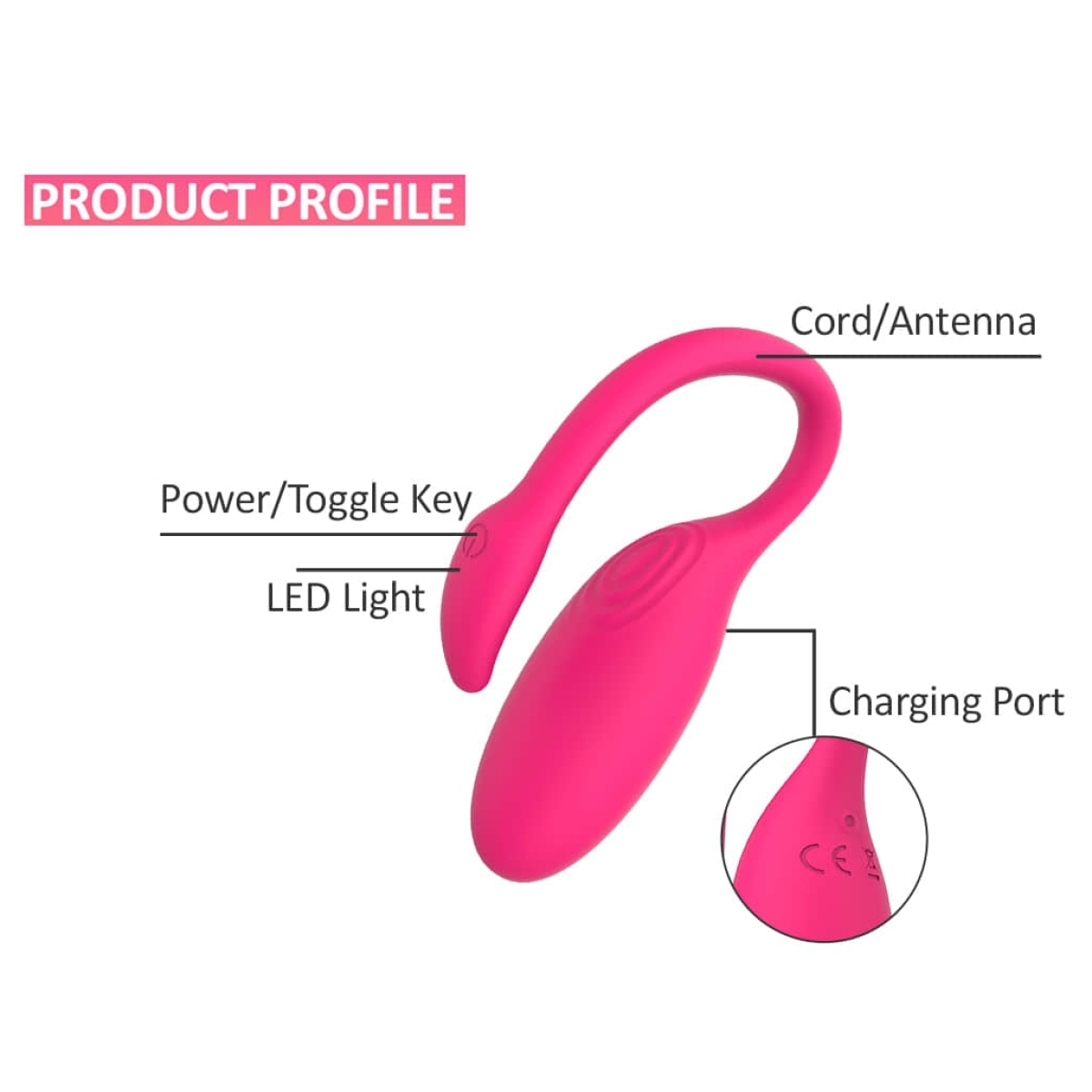 oeuf vibrant flamingo avec controle a distance 72 x 3 cm 11