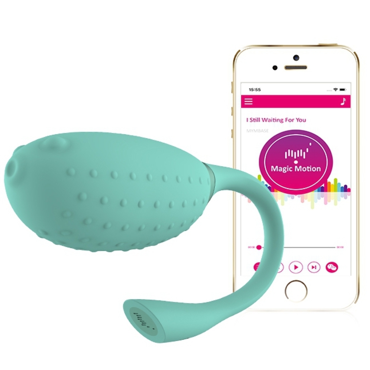 oeuf vibrant fugu controle a distance 7 x 35 cm vert