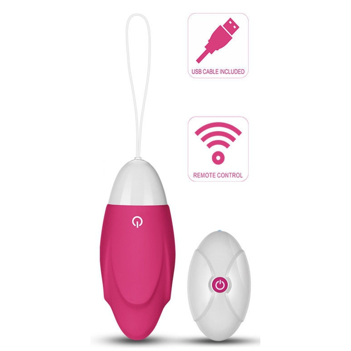oeuf vibrant ijoy avec controle a distance 9 x 36 cm