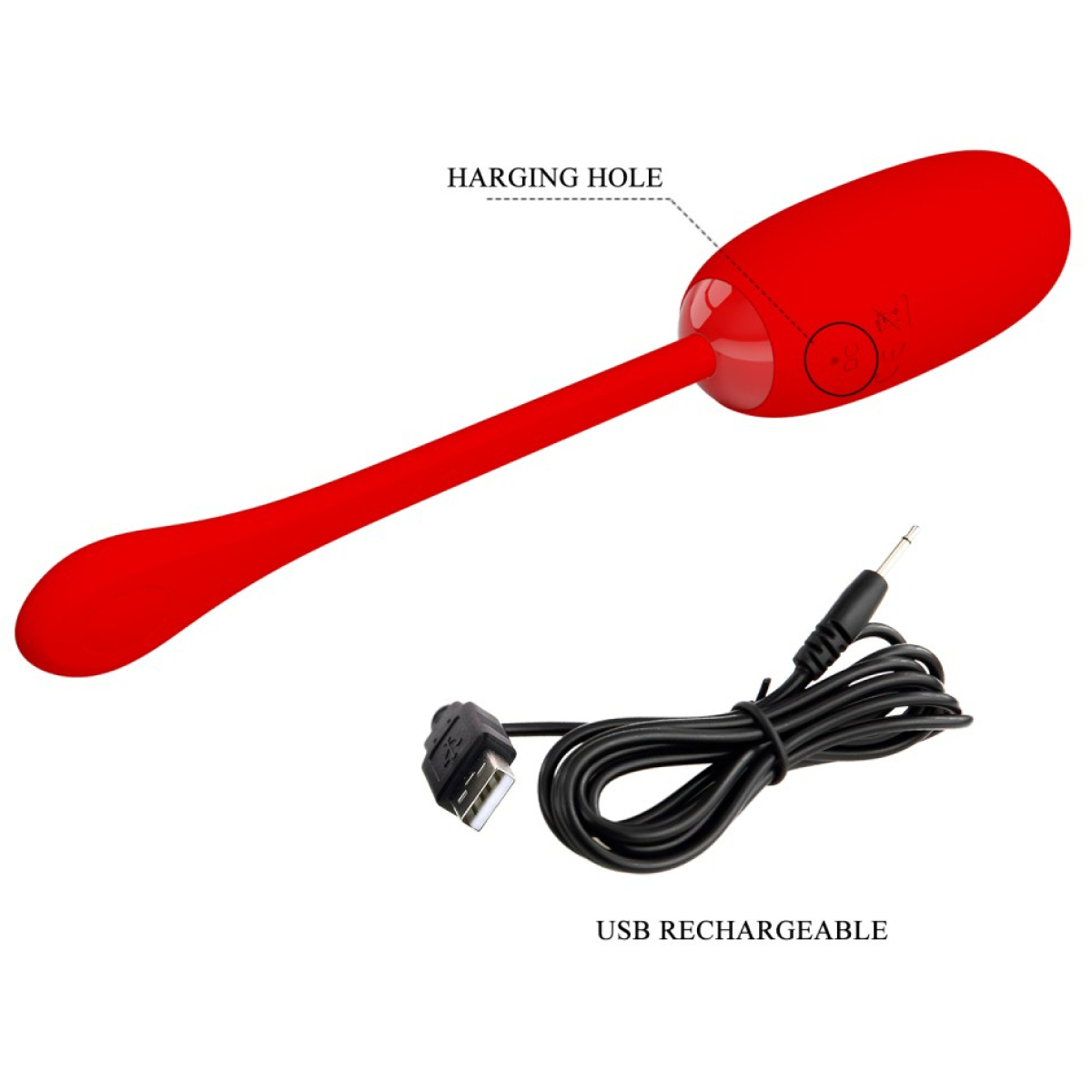 oeuf vibrant julius rouge 8 x 32cm 3