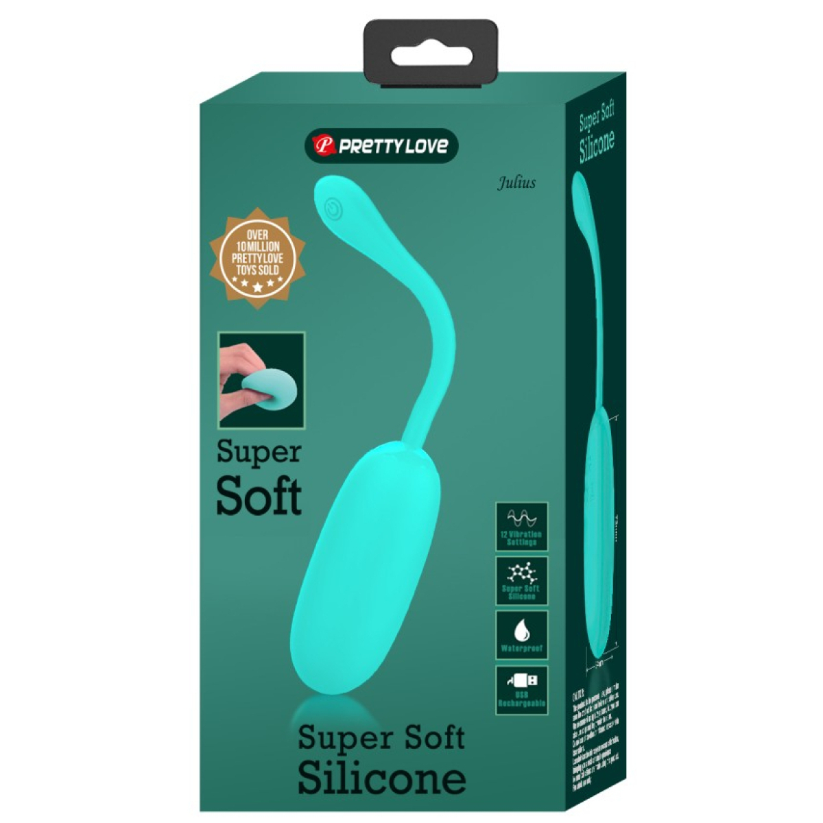 oeuf vibrant julius turquoise 8 x 32cm 1