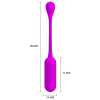 oeuf vibrant lechies pretty love 7 x 24cm violet 4