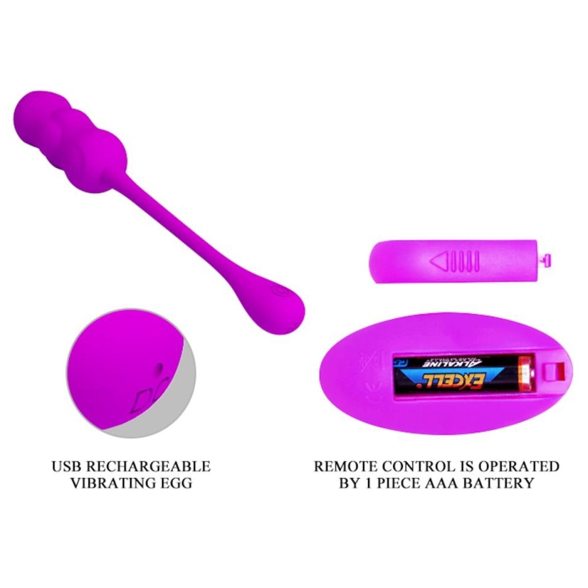 oeuf vibrant leshy pretty love 7 x 28cm violet 5