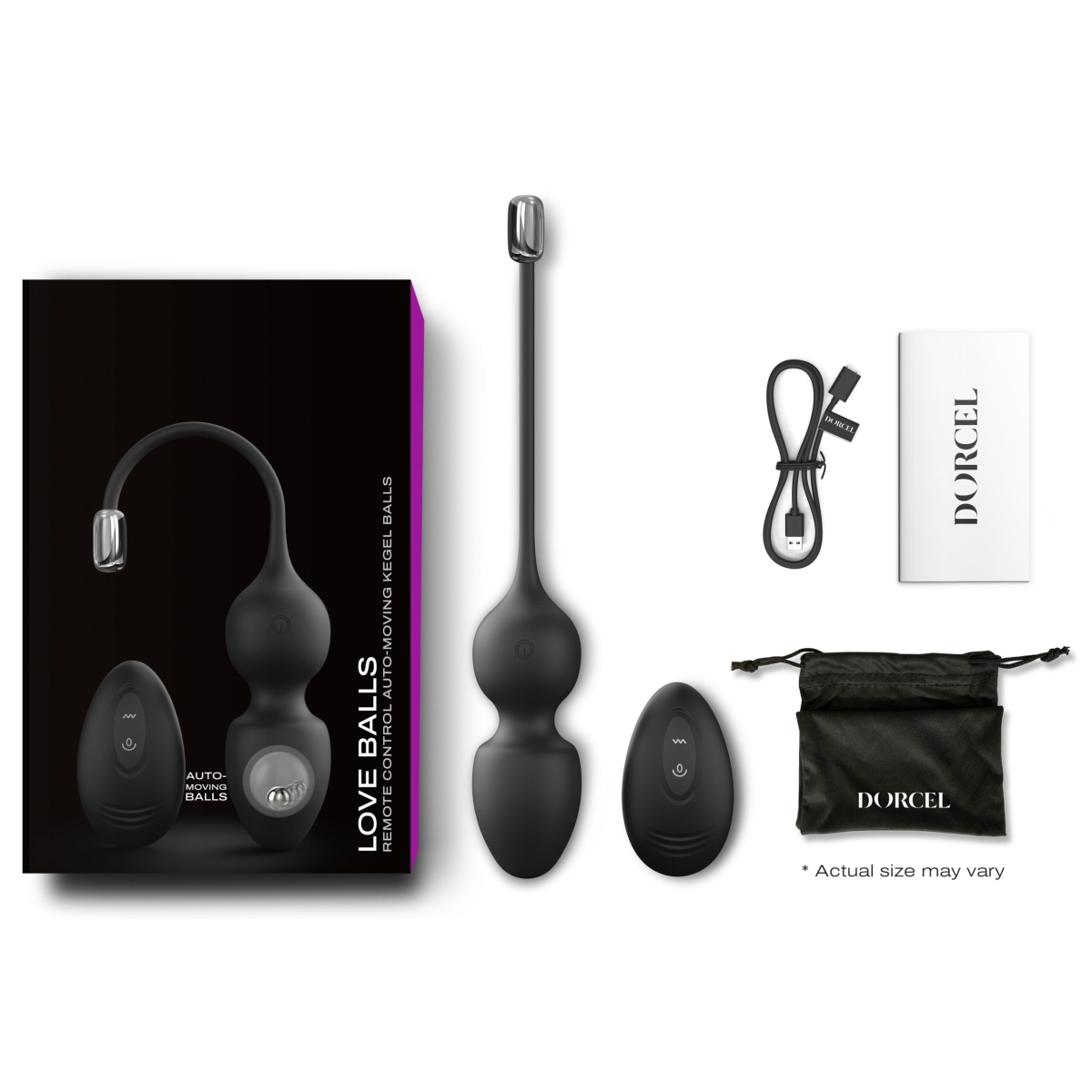oeuf vibrant love balls dorcel 9 x 35cm noir 1 scaled