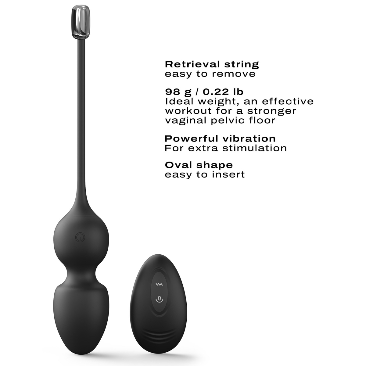 oeuf vibrant love balls dorcel 9 x 35cm noir 3