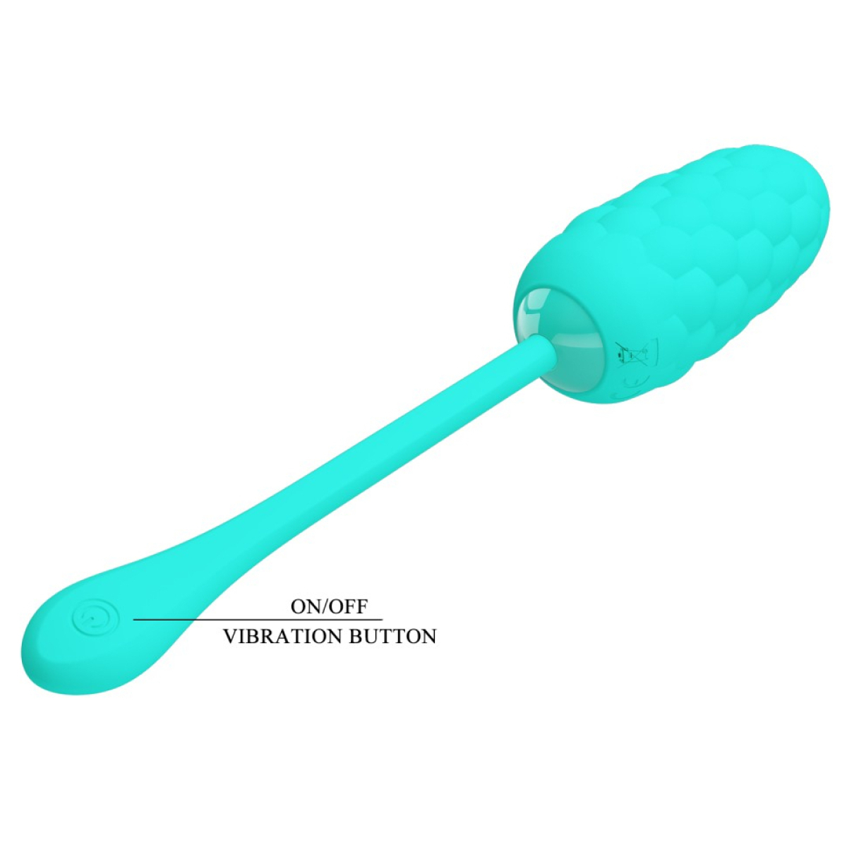 oeuf vibrant marina 8 x 33cm turquoise 2