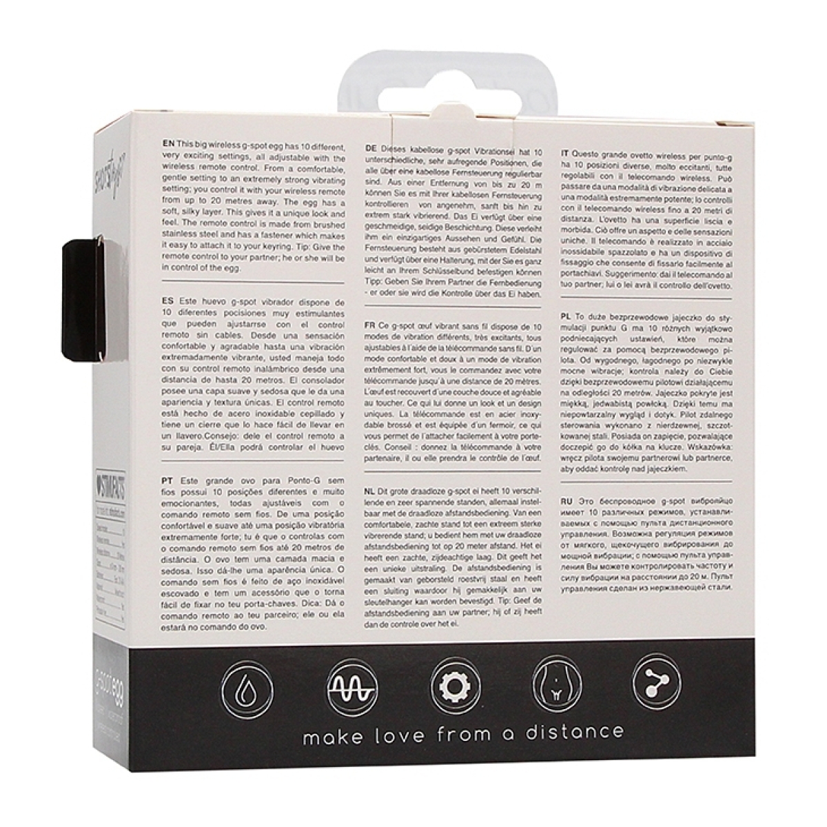 oeuf vibrant sans fil g spot curve 85 x 34cm noir 2