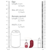 oeuf vibrant sans fil g spot curve 85 x 34cm rouge 3