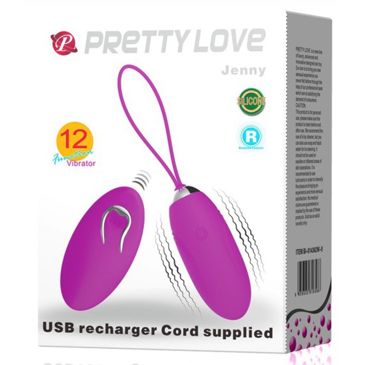 oeuf vibrant sans fil jenny 7 x 28 cm 1