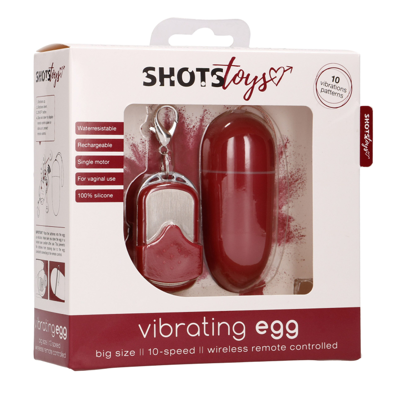 oeuf vibrant sans fil splash 8 x 34 cm rouge 1 scaled