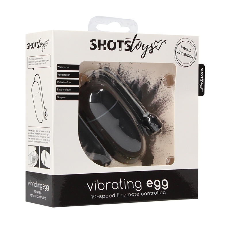 oeuf vibrant sans fil vibrating egg 8 x 35cm noir 1