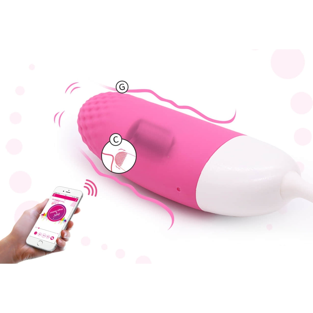 oeuf vibrant vini controle a distance 10 x 36 cm 12