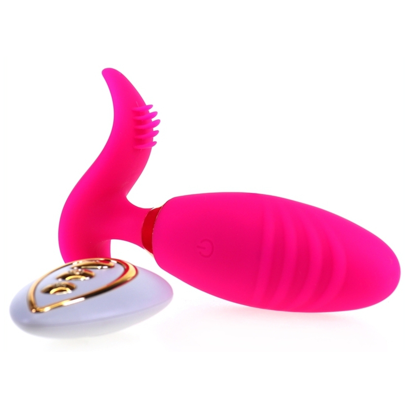 oeuf vibrant wavy sex 85 x 3cm rose 2