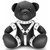 ours en cuir bendy the bdsm teddy bear blanc 1