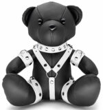 ours en cuir bendy the bdsm teddy bear blanc 1