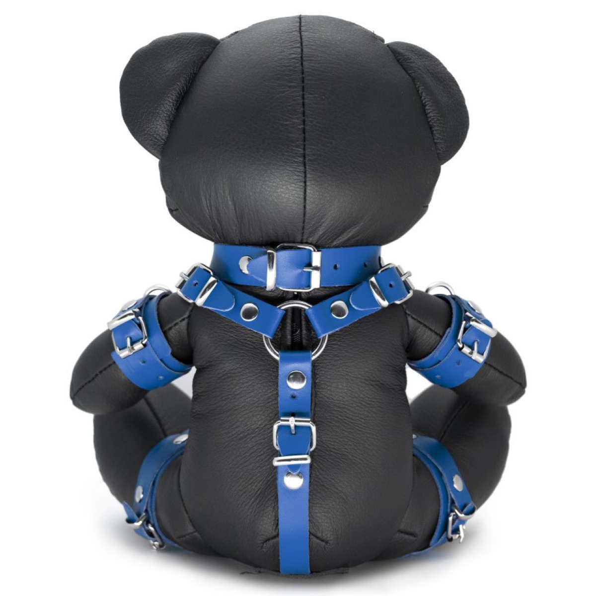 ours en cuir eddy the bdsm teddy bear bleu 1