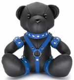 ours en cuir eddy the bdsm teddy bear bleu
