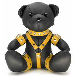 ours en cuir eddy the bdsm teddy bear jaune