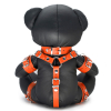 ours en cuir eddy the bdsm teddy bear orange 1
