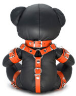 ours en cuir eddy the bdsm teddy bear orange 1