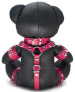 ours en cuir eddy the bdsm teddy bear rose 1