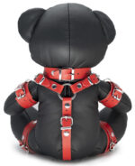ours en cuir eddy the bdsm teddy bear rouge 1