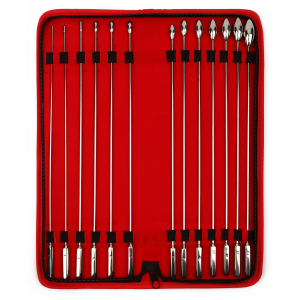 pack 13 tiges d uretre ovalund bud 26 cm diametres 2 a 14mm