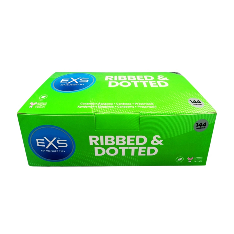 pack de 144 preservatifs textures ribbed dotted 1