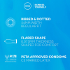 pack de 144 preservatifs textures ribbed dotted 3