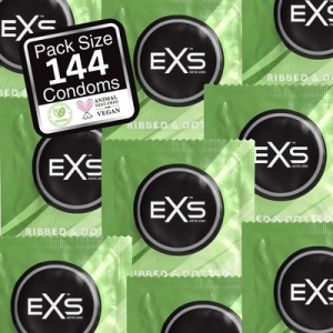 pack de 144 preservatifs textures ribbed dotted
