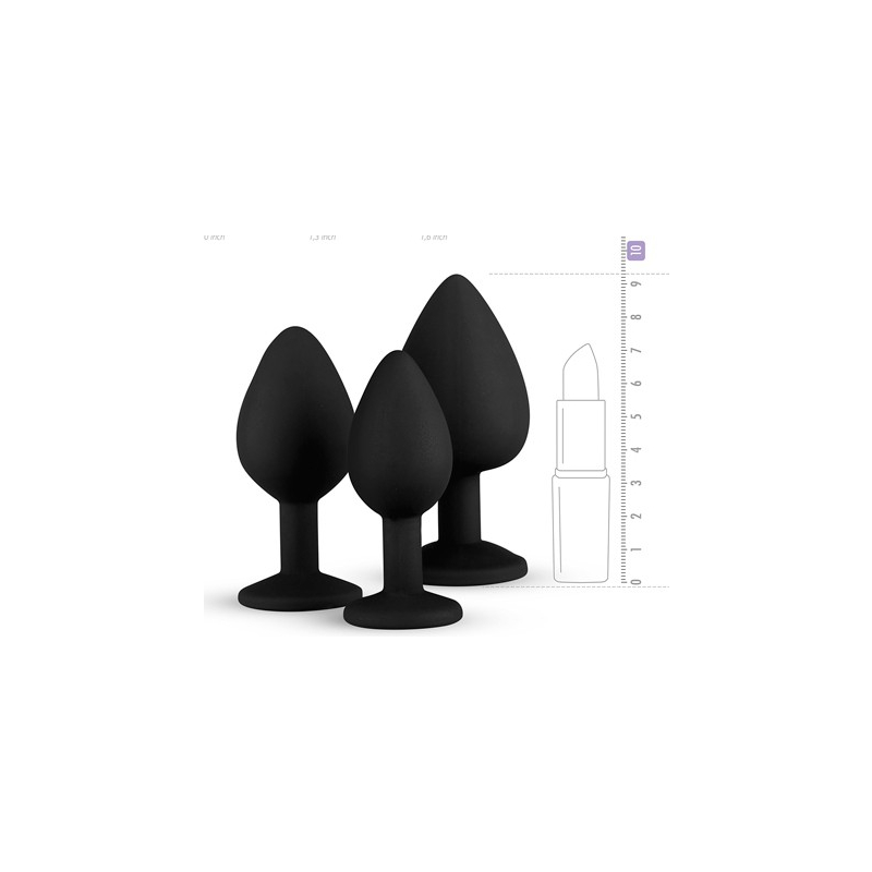 pack de 3 plugs bijou 4