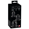 pack de 3 plugs mini fat noirs 1