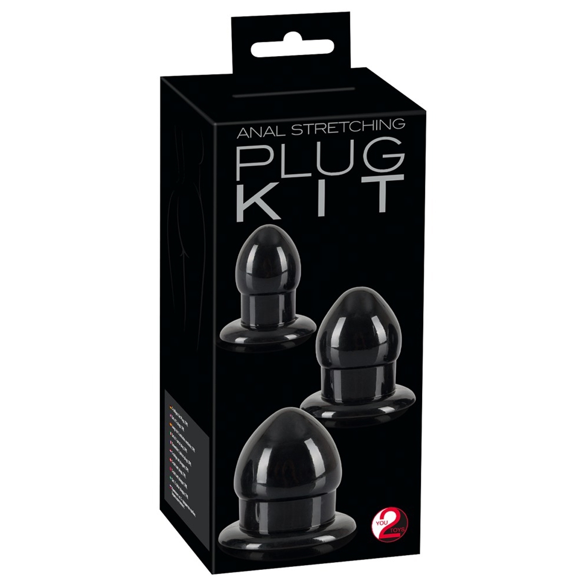 pack de 3 plugs mini fat noirs 1