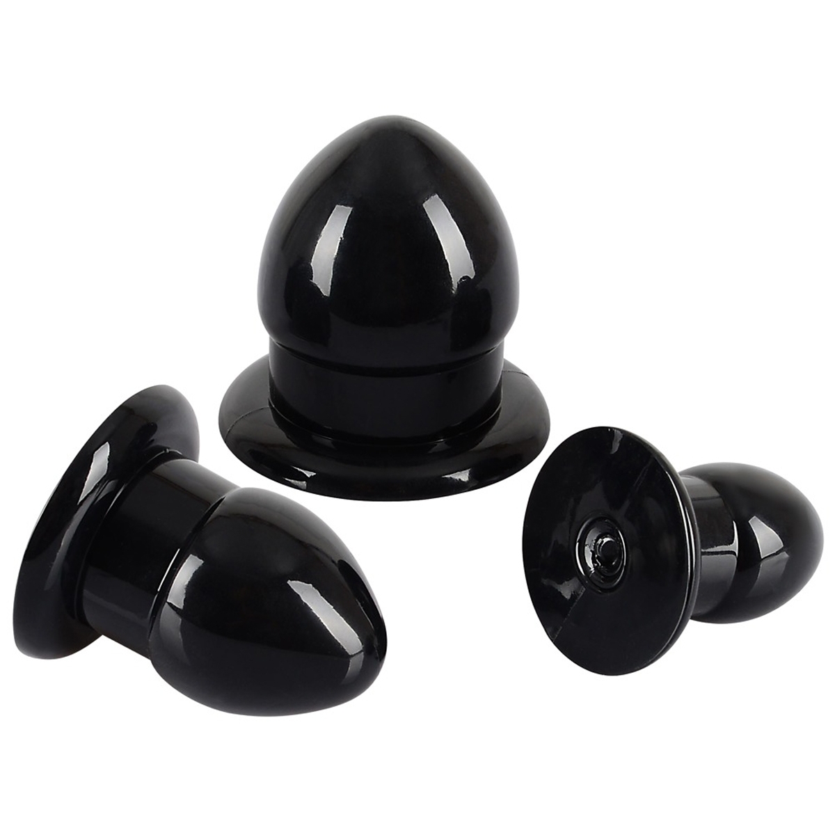 pack de 3 plugs mini fat noirs 2
