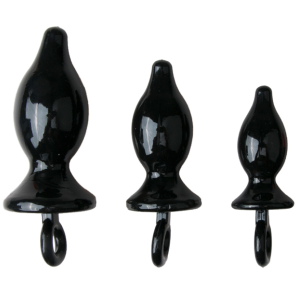 pack de 3 plugs tet ass noirs