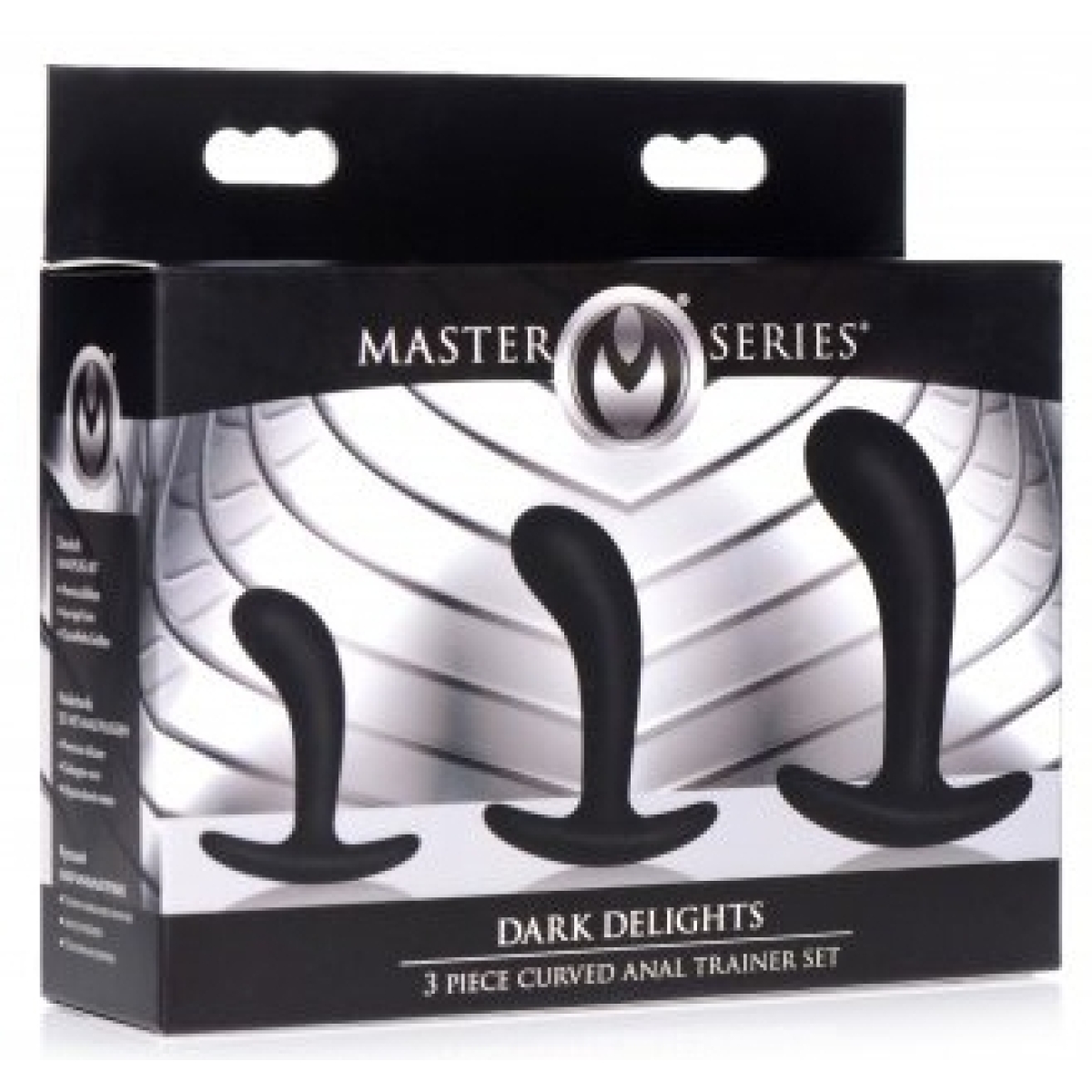 pack de 3 plugs trainer silicone dark delights noirs 1
