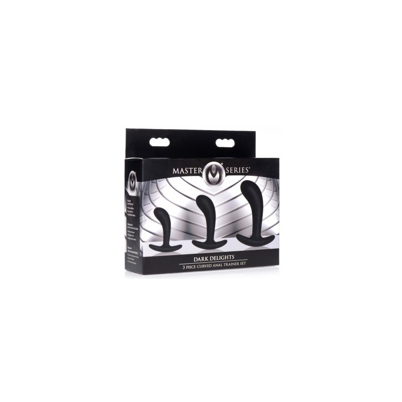 pack de 3 plugs trainer silicone dark delights noirs 1